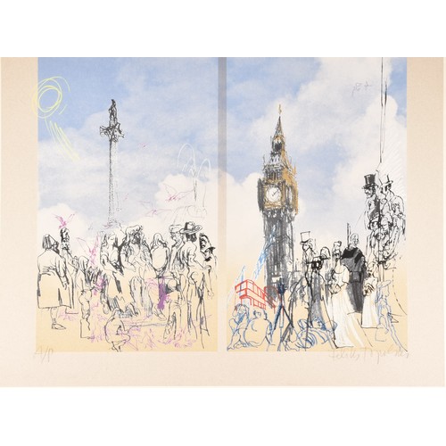 279 - Felix Topolski RA (Polish/British, 1907-1989) Westminster, c.1973, lithograph, artist proof, signed ... 