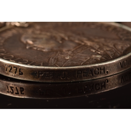 96 - A Boer War and Great War four medal group awarded to: 7275 / 3-9326 Private Joseph Peach, Yorkshire ... 