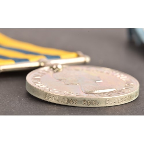 190 - A Korea and later GSM medal trio awarded to: 22319240 Rifleman. E. Jobson, Royal Ulster Rifles / Gre... 