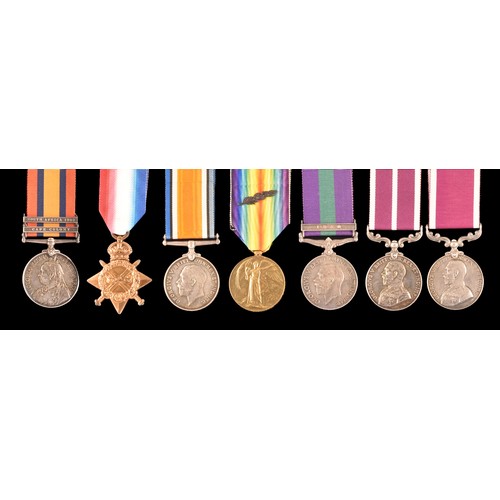 102 - A Boer War, Great War and later MID LSGC MSM six medal group awarded to: S-4747 Warrant Officer 1st ... 