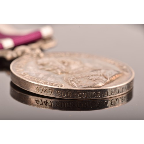 102 - A Boer War, Great War and later MID LSGC MSM six medal group awarded to: S-4747 Warrant Officer 1st ... 