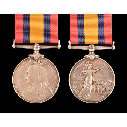 81 - A Boer War Queen’s South Africa QSA medal awarded to: 6346 Private. A. R. Holland, Wiltshire Regimen... 