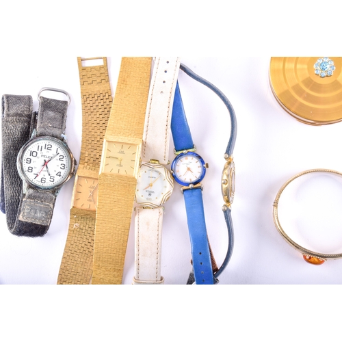 38 - An amber pendant with a yellow gold bale, a pair of 9ct yellow gold pearl screw back earrings, toget... 