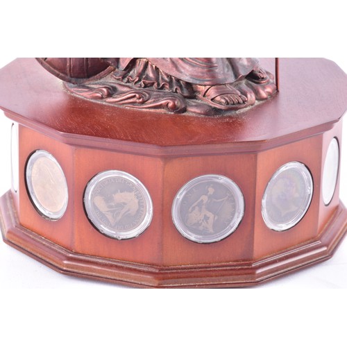 109 - A small collection of silver coins and farthings, twenty in total, housed in a miniature set of coll... 