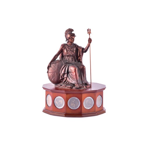 109 - A small collection of silver coins and farthings, twenty in total, housed in a miniature set of coll... 