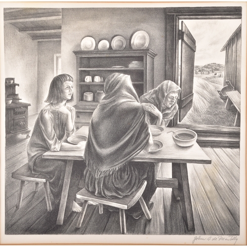 226 - John Stockton Demartelly (American, 1903-1979)'Give Us This Day'A limited edition signed lithograph ... 