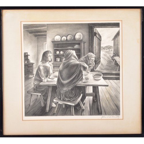 226 - John Stockton Demartelly (American, 1903-1979)'Give Us This Day'A limited edition signed lithograph ... 