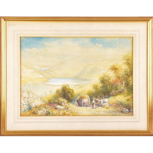 227 - A collection of four paintings, including 'House Marlborough' by W.P Cathourne(?), depicting a pasto... 