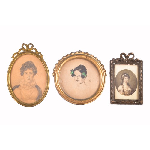 231 - A mixed collection of 19th century and later portrait studies and prints, including a hand-coloured ... 