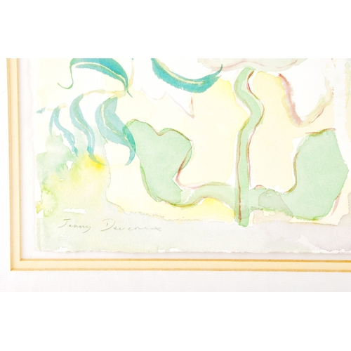 240 - Jenny Devereux (British, 1945- present)Three watercolour paintings, one titled 'Daisies 32', 59 x 57... 