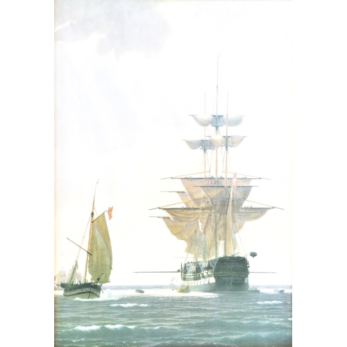 232 - Two seascapes, including 'Heading for the Grounds' by Peter Leath (British, 1935-), depicting the Ya... 