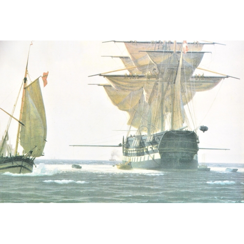 232 - Two seascapes, including 'Heading for the Grounds' by Peter Leath (British, 1935-), depicting the Ya... 