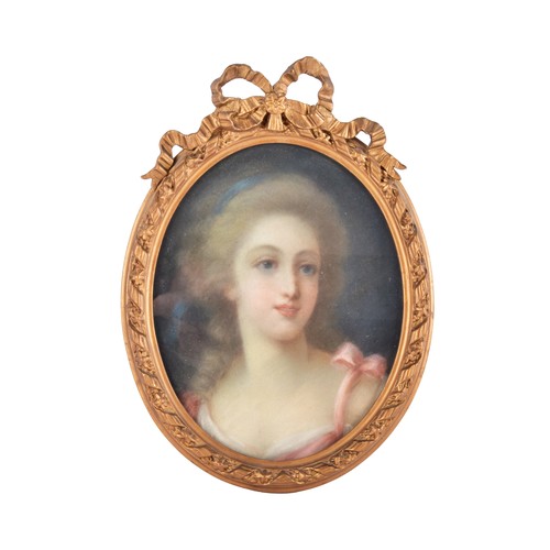 235 - Possibly after R. Gravier, a later portrait of Mademoiselle de Lambese, depicting the profile of a b... 