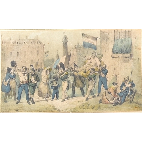 238 - A quantity of vaious framed prints to include scenes of Richmond Surrey, the French Revolution, pros... 