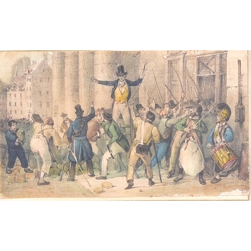 238 - A quantity of vaious framed prints to include scenes of Richmond Surrey, the French Revolution, pros... 