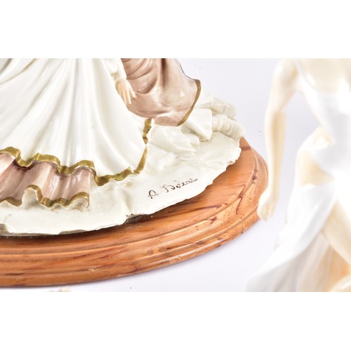 338 - A large collection of ceramics and figurines, including a Marco Giner Spain porcelain lady with flow... 