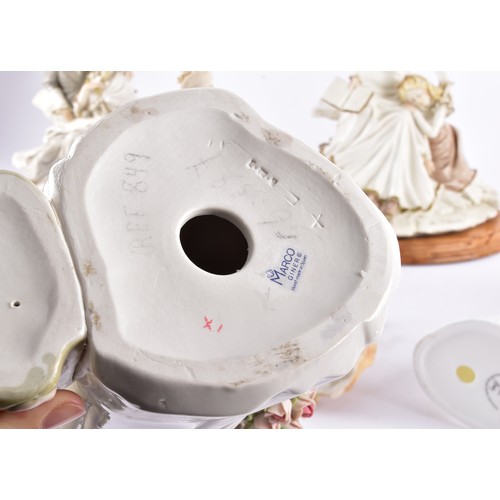 338 - A large collection of ceramics and figurines, including a Marco Giner Spain porcelain lady with flow... 