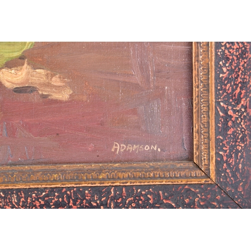 221 - Dorothy Adamson (British, 1894–1934)A still life of roses in a vase, oil on canvas, signed lower rig... 