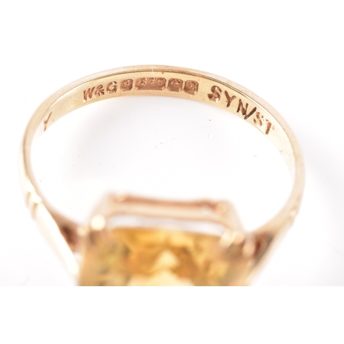 72 - Group of assorted jewellery items, including a 9ct rose gold pendant mount a/f, a pair of 9ct rose g... 