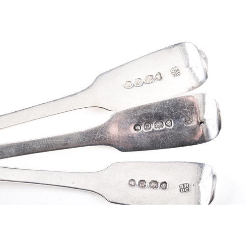 194 - A Victorian set of twelve dessert spoons, and six teaspoons, all hallmarked for London 1839 by Samue... 