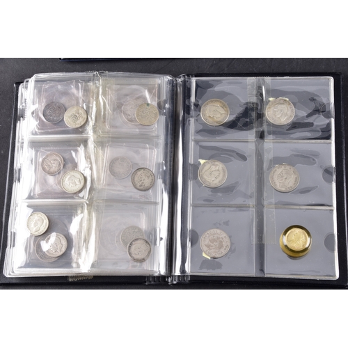 106 - A large collection of pre 1947 silver GB coins includding Half Crowns, Florins, three pence coins, a... 