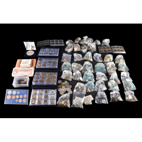 106 - A large collection of pre 1947 silver GB coins includding Half Crowns, Florins, three pence coins, a... 