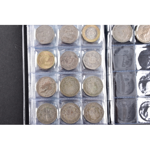 106 - A large collection of pre 1947 silver GB coins includding Half Crowns, Florins, three pence coins, a... 