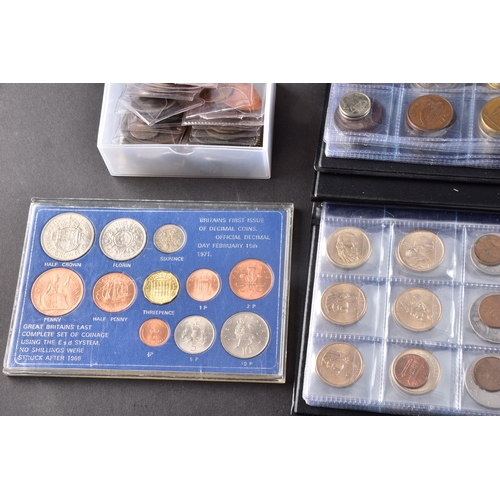 106 - A large collection of pre 1947 silver GB coins includding Half Crowns, Florins, three pence coins, a... 