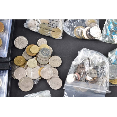 106 - A large collection of pre 1947 silver GB coins includding Half Crowns, Florins, three pence coins, a... 