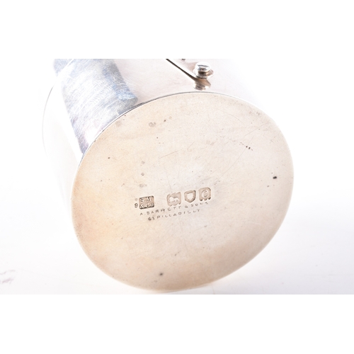 198 - A small group of silver, including a Victorian silver inkwell, hallmarked for London 1898 by Sampson... 