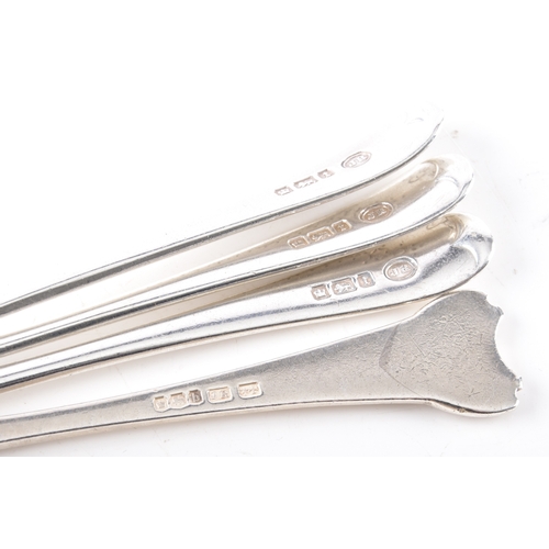 202 - A collection of assorted silver teaspoons, including British teaspoons, a caddy spoon, a Danish cadd... 