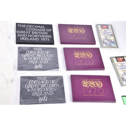 107 - A large collection of Royal Mint UK Proof Coins Collection sets, covering a range of years from 1970... 