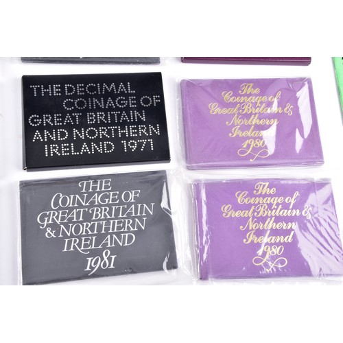 107 - A large collection of Royal Mint UK Proof Coins Collection sets, covering a range of years from 1970... 