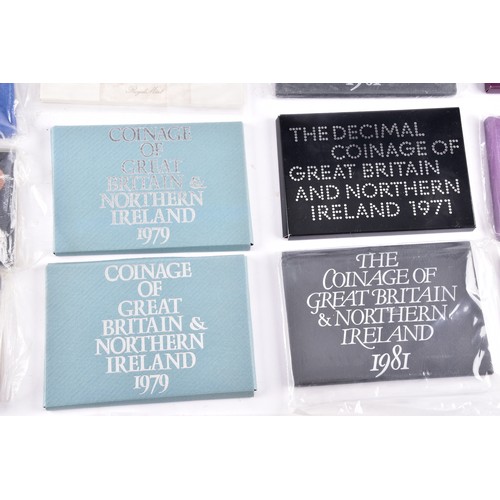 107 - A large collection of Royal Mint UK Proof Coins Collection sets, covering a range of years from 1970... 