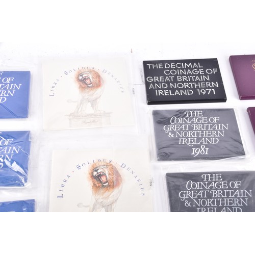 107 - A large collection of Royal Mint UK Proof Coins Collection sets, covering a range of years from 1970... 