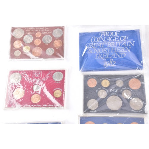 107 - A large collection of Royal Mint UK Proof Coins Collection sets, covering a range of years from 1970... 