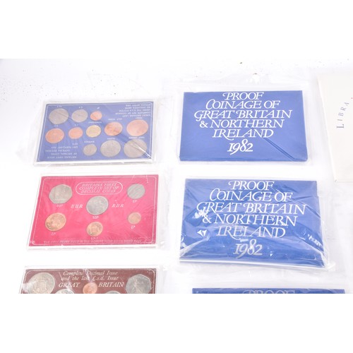 107 - A large collection of Royal Mint UK Proof Coins Collection sets, covering a range of years from 1970... 