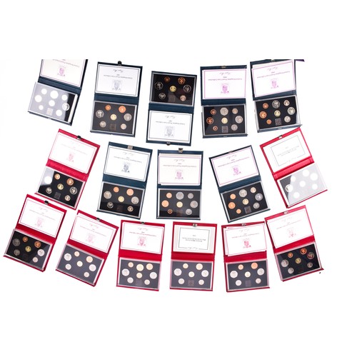 107 - A large collection of Royal Mint UK Proof Coins Collection sets, covering a range of years from 1970... 