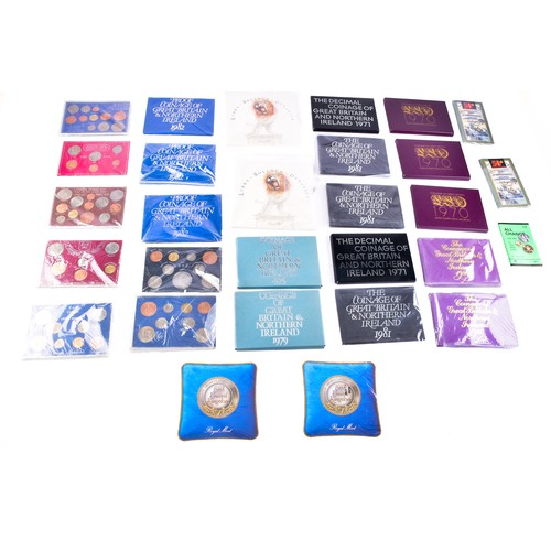 107 - A large collection of Royal Mint UK Proof Coins Collection sets, covering a range of years from 1970... 