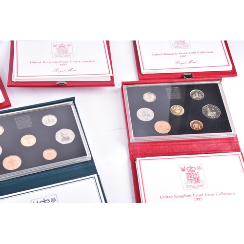 107 - A large collection of Royal Mint UK Proof Coins Collection sets, covering a range of years from 1970... 