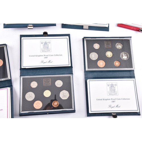 107 - A large collection of Royal Mint UK Proof Coins Collection sets, covering a range of years from 1970... 