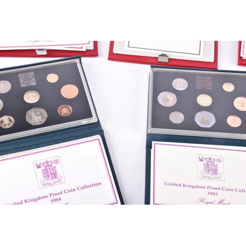 107 - A large collection of Royal Mint UK Proof Coins Collection sets, covering a range of years from 1970... 