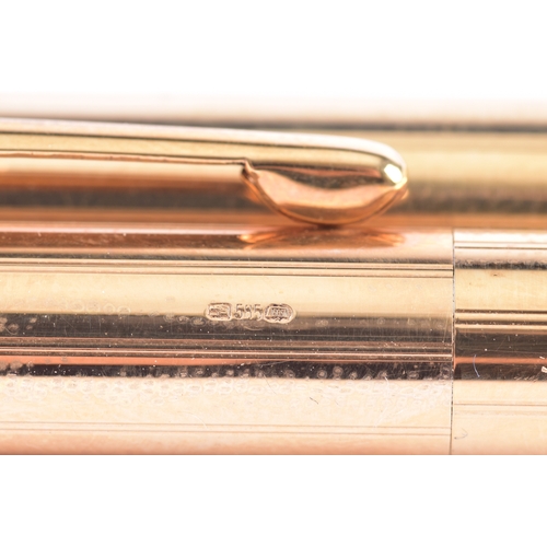 33 - Two vintage Cross Classic Century 14ct pens, including a ballpoint pen and a pencil, both with perso... 