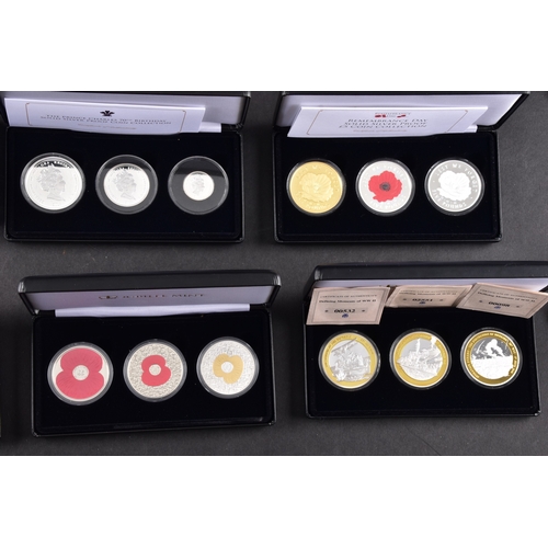 118 - A collection of commemorative coins including Queen Elizabeth II 2015 silver proof coin, a 1977 silv... 