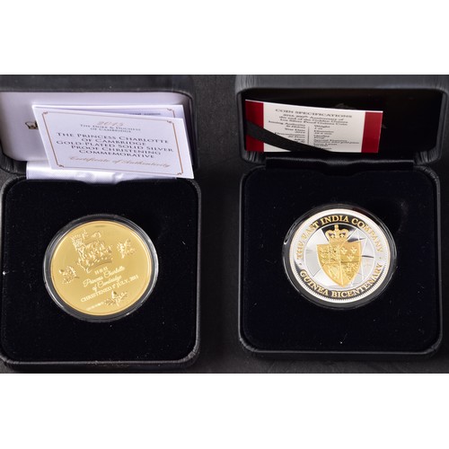118 - A collection of commemorative coins including Queen Elizabeth II 2015 silver proof coin, a 1977 silv... 