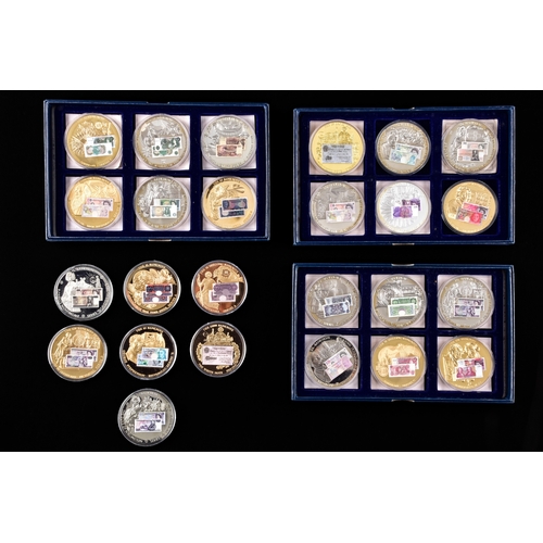 87 - Four boxed sets of Windsor Mint bank note commemorative coins.