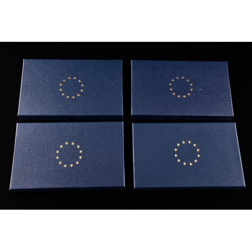 87 - Four boxed sets of Windsor Mint bank note commemorative coins.