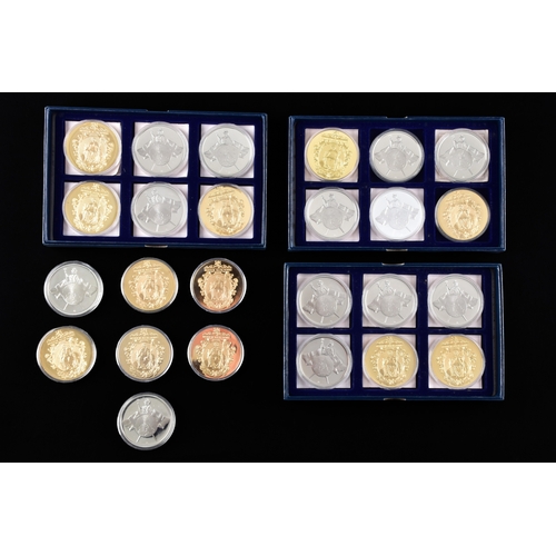 87 - Four boxed sets of Windsor Mint bank note commemorative coins.