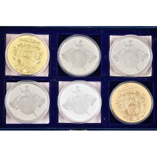 87 - Four boxed sets of Windsor Mint bank note commemorative coins.