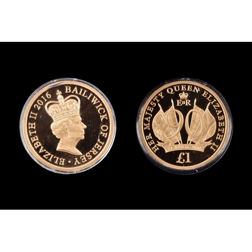 88 - Queen Elizabeth II Gold one pound proof coin, in presentation box